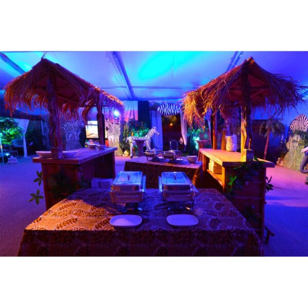 Bamboo Bar with 2 stools included - Sydney Props Specialist - Prop Hire and Event Theming