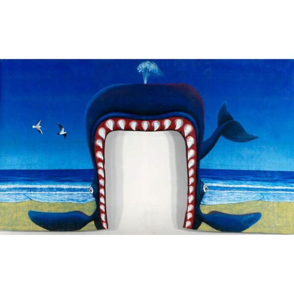 Whales Mouth Tunnel Entrance Painted Backdrop BD-0023