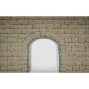 Castle Wall with Archway Painted Backdrop BD-0393