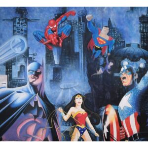 Super Heroes Painted Backdrop BD-0840