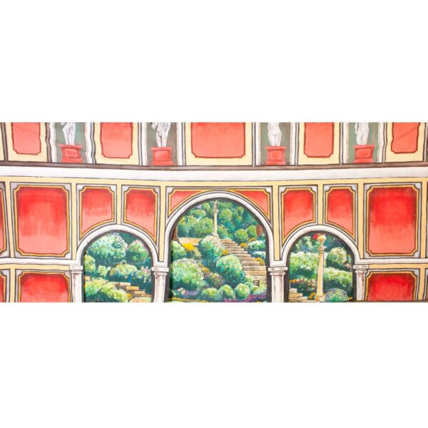 Arches and Statues Painted Backdrop BD-38-0