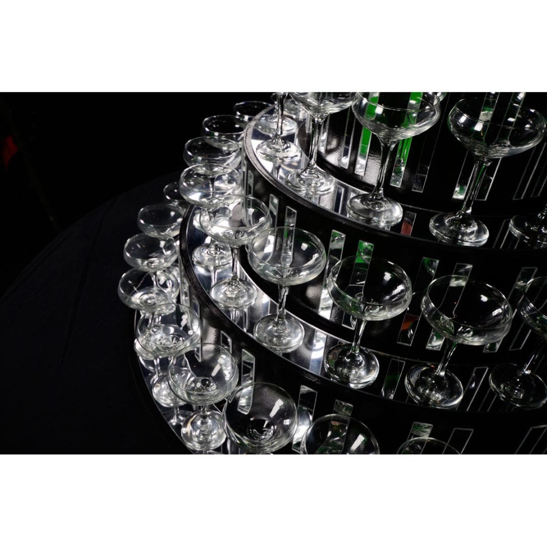 82 Glass Champagne Display Tower