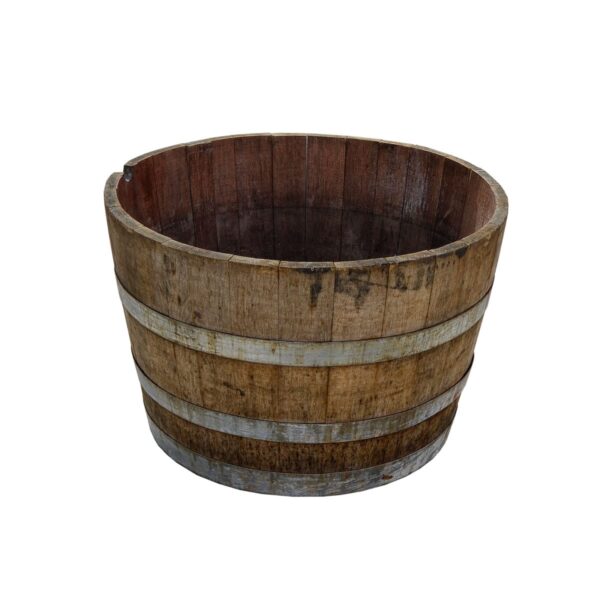 Wooden Half Barrel