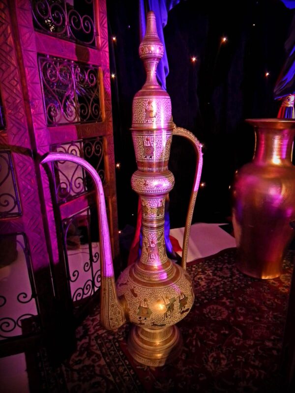 Large Arabian Brass Coffee Pot.