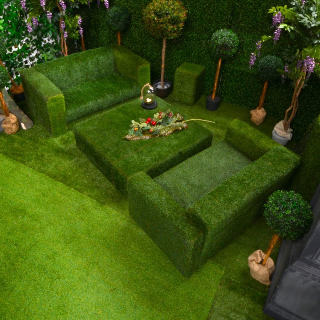 Grass Covered Couch