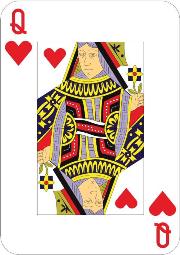 Cutout - Queen of Hearts Playing Card