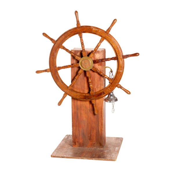 Ships Wheel with Bell-0