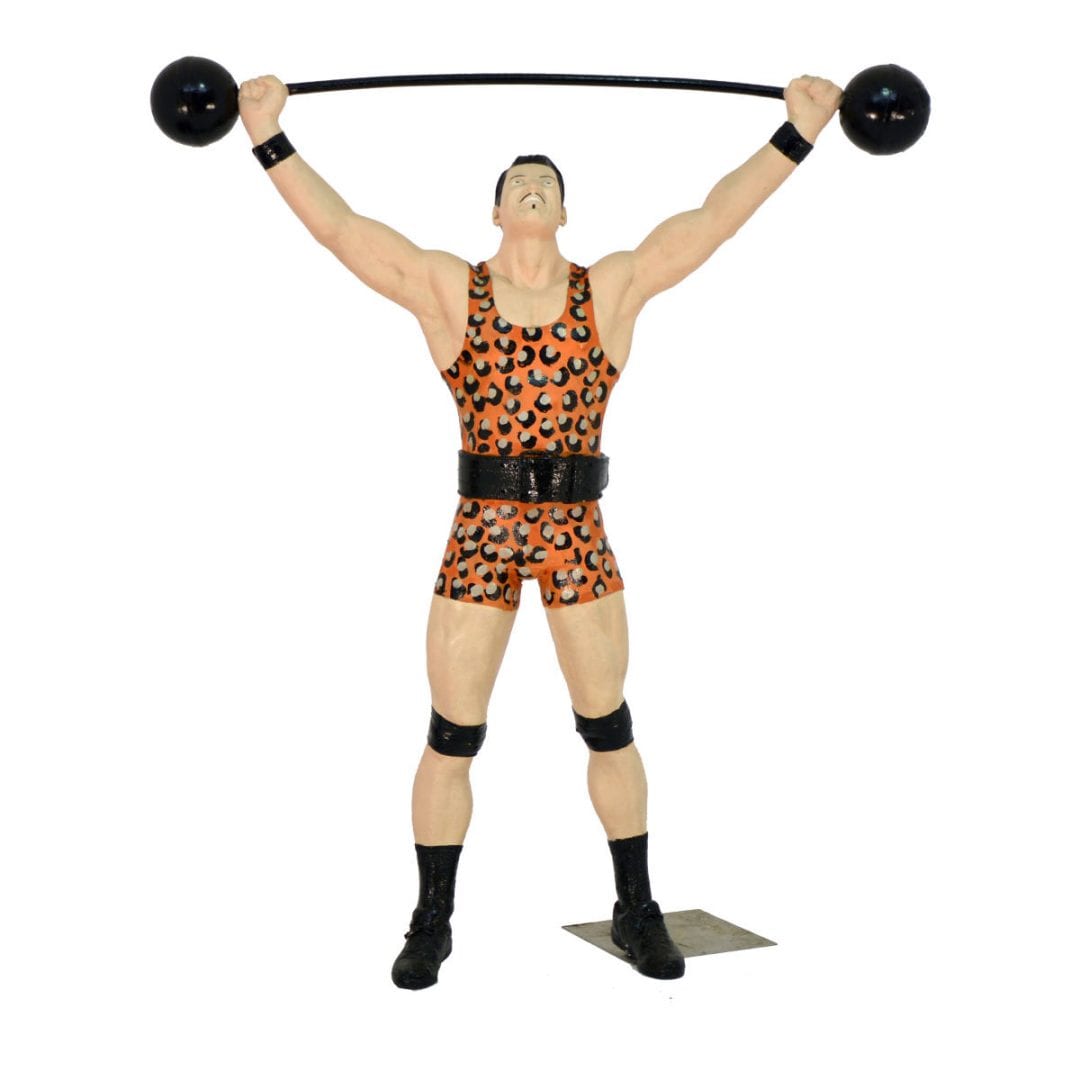 Weightlifter Circus Strongman Statue