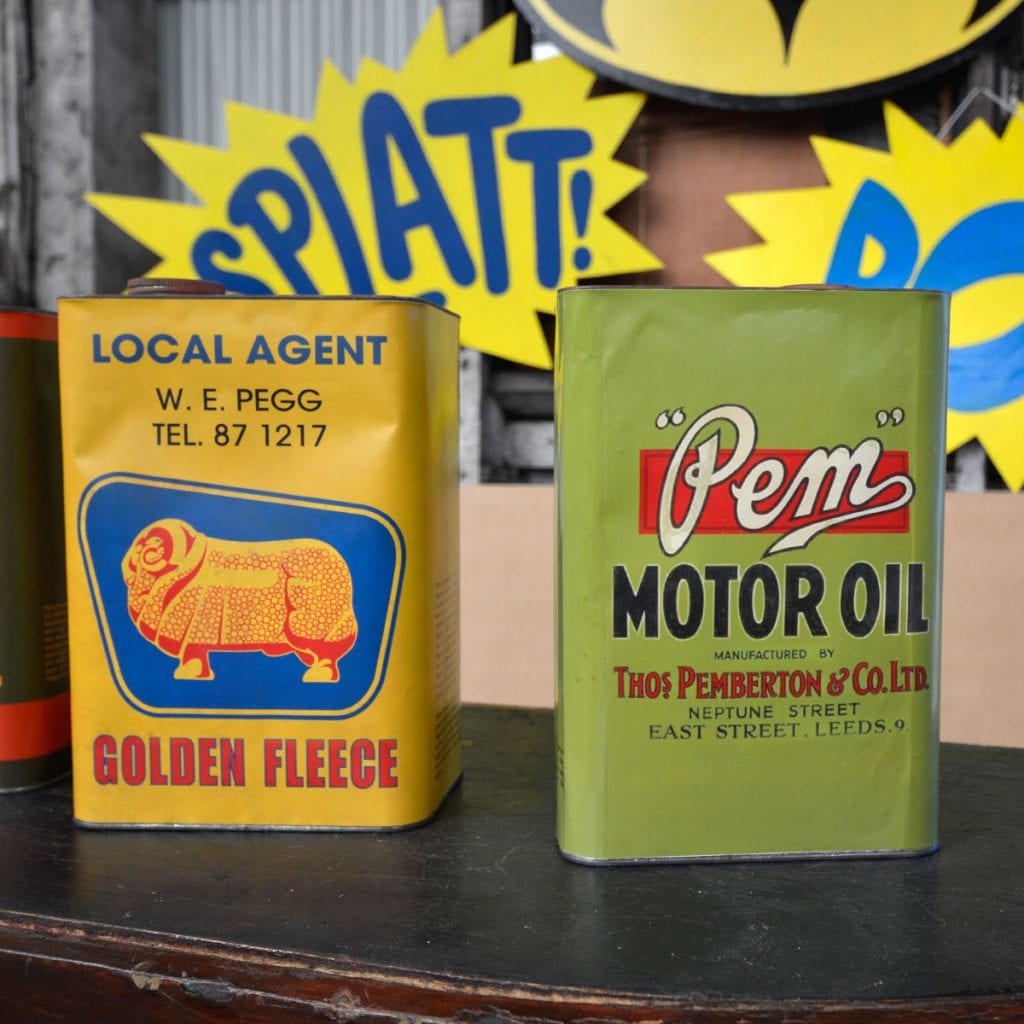 Vintage Motor Oil Cans