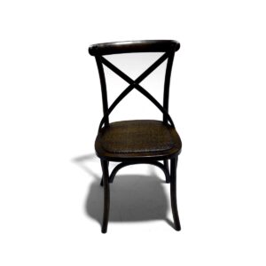 Antique Style Strap Back Chair
