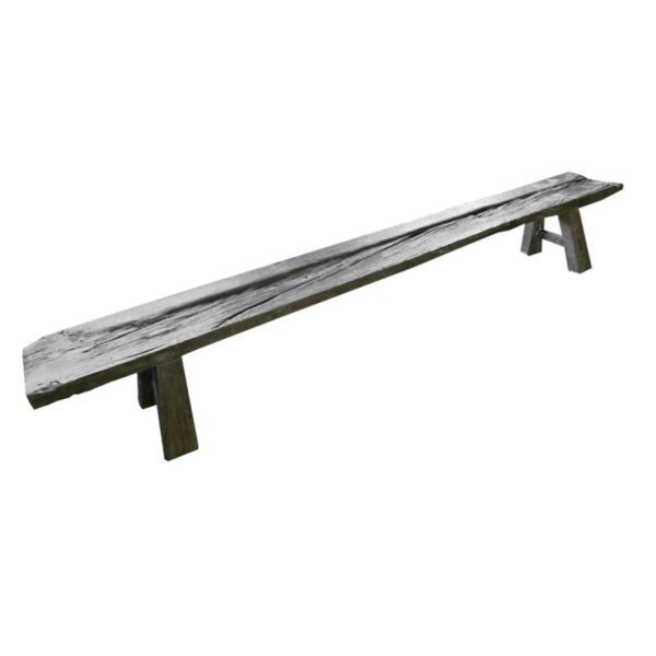 Distressed Hardwood Bench Seat