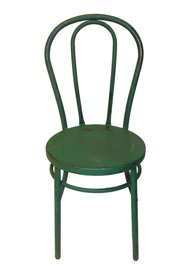 Rustic Painted Steel Bentwood Chair