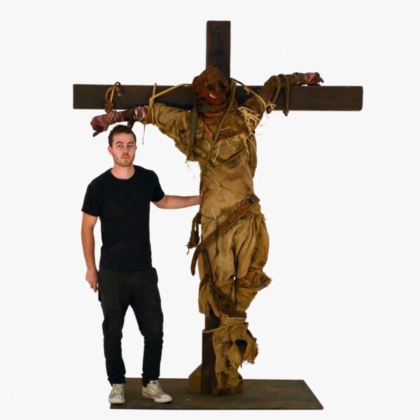 Horror Scarecrow on Crucifix-0