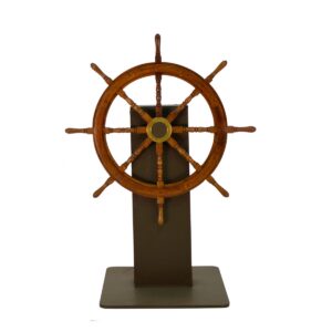 Ships Wheel on Stand-0
