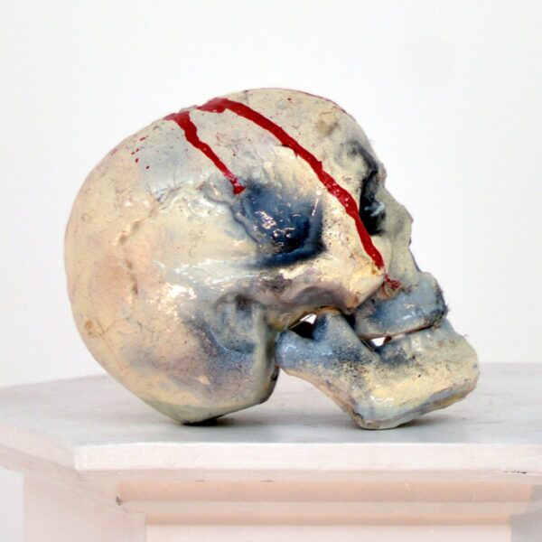 Fake Human Skull with Blood