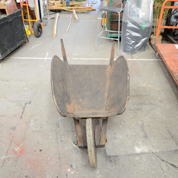Rustic Wooden Wheelbarrow - Type C
