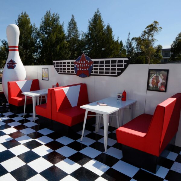 50s Diner Booths - Sydney Prop Specialists - Prop Hire and Event Theming