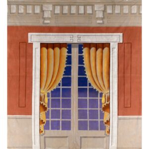 French Doors Painted Backdrop BD-0388
