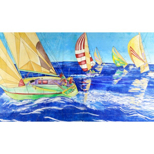 Yachts Painted Backdrop BD-0312