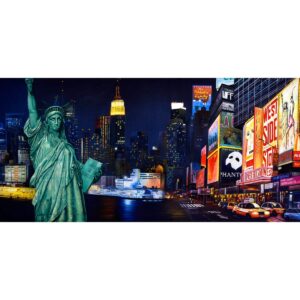 New York City Montage Painted Backdrop BD-0720