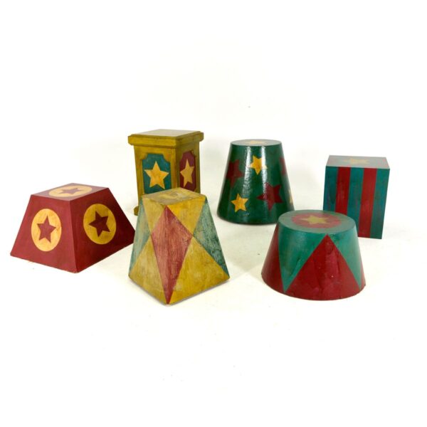 Assorted Vintage Circus Plinths - 6 Styles Available