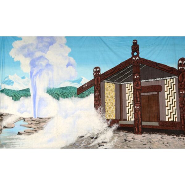 Maori Temple Hot Springs Painted Backdrop BD-0953