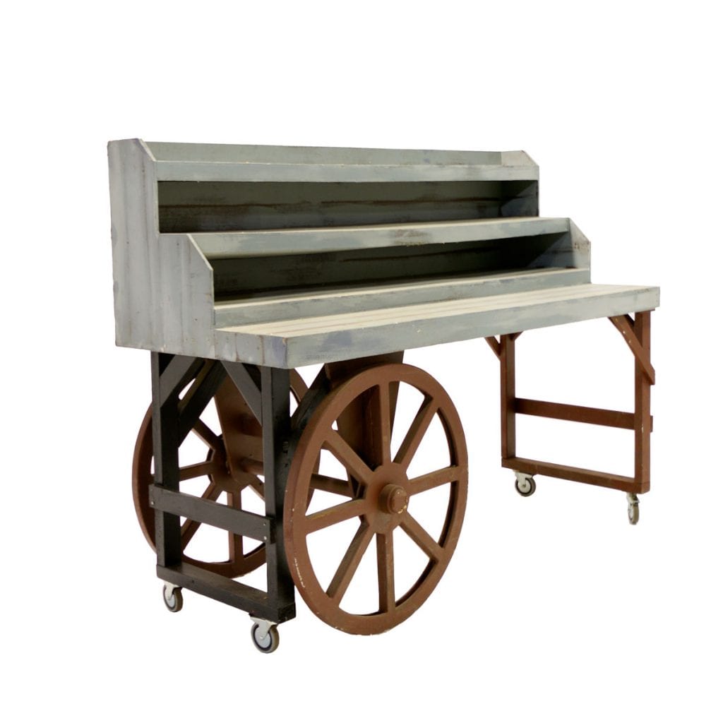 Cart 9 - Tiered Rustic Cart