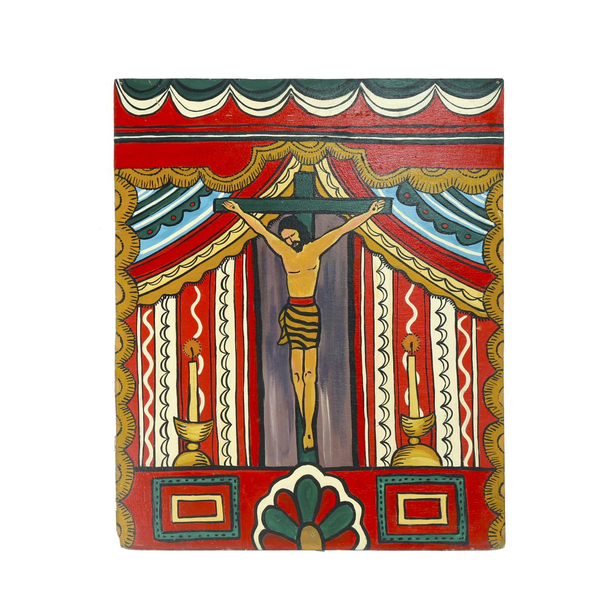 Cutout Mexican Religious Crucifixion