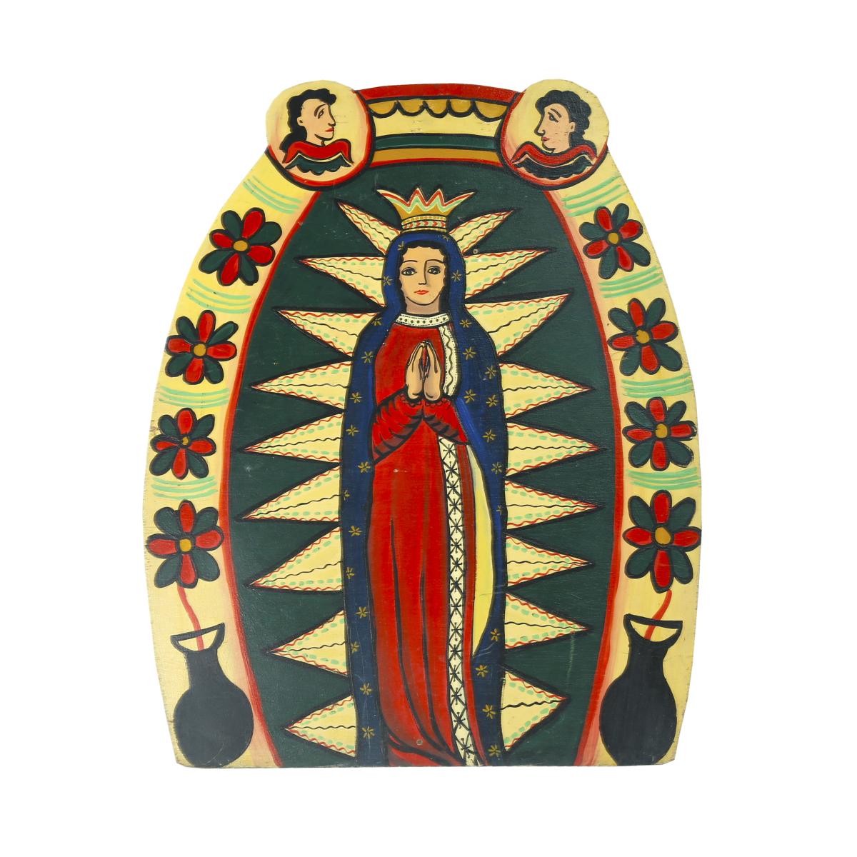 Cutout Mexican Religious Praying Madonna