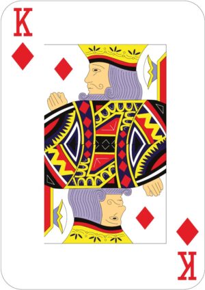 Cutout - King of Diamonds Playing Card