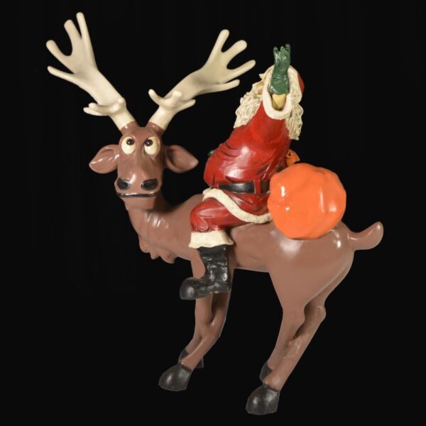 Santa Riding Reindeer