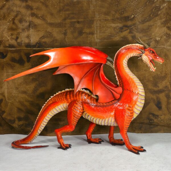 Large Mythical Dragon Statue