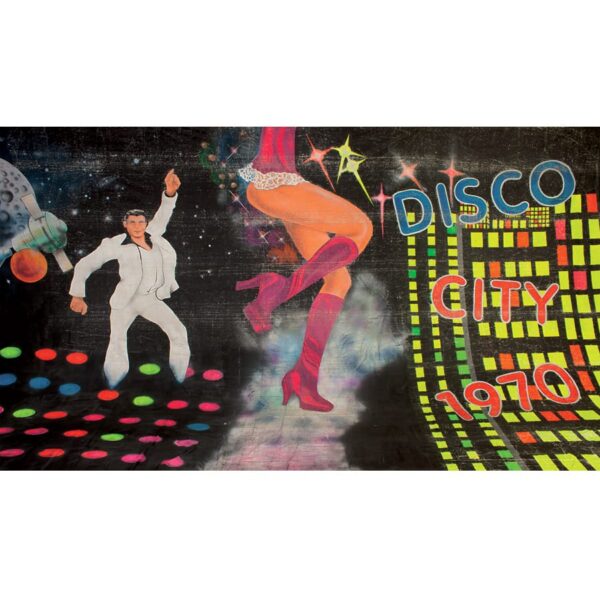 Disco City Painted Backdrop BD-1001-0