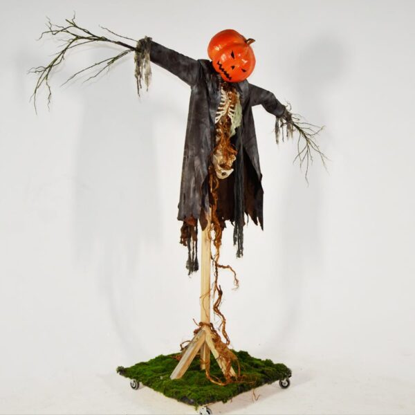 Horror - Life-size Pumpkinhead Scarecrow