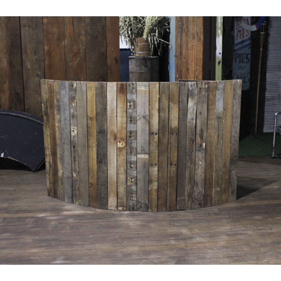 Wooden Curved Bar Section