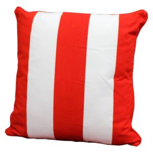 Nautical - Cushion, red and white striped-0