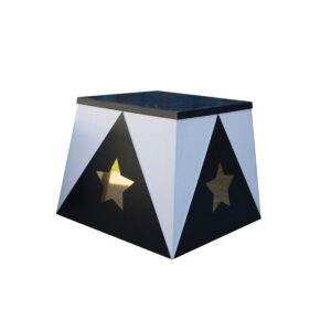 Small Trapezoid Plinth with star-0