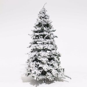 Snowy Illuminated Christmas Tree-0