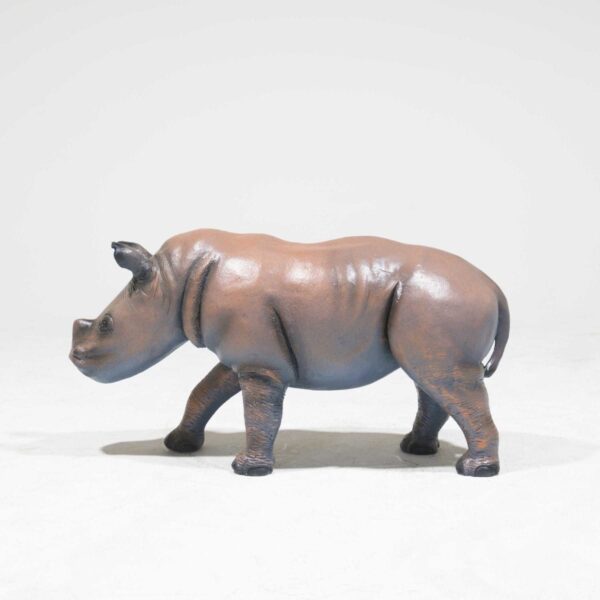Life-Size Baby Rhinoceros Statue-0