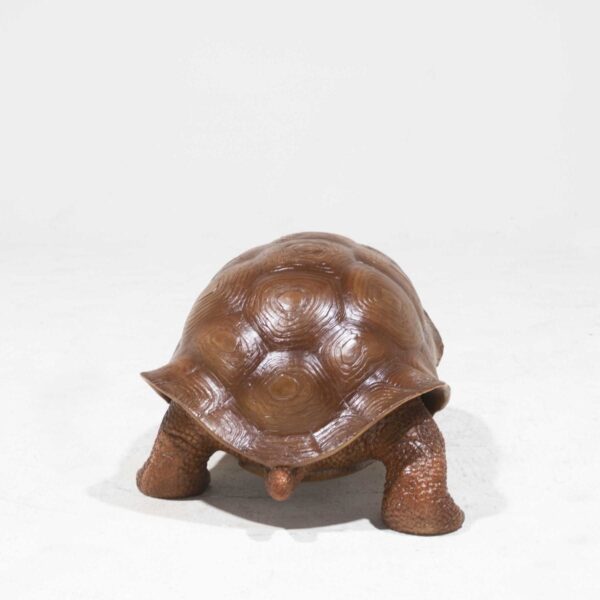 Life-Size Brown Turtle Statue-19366