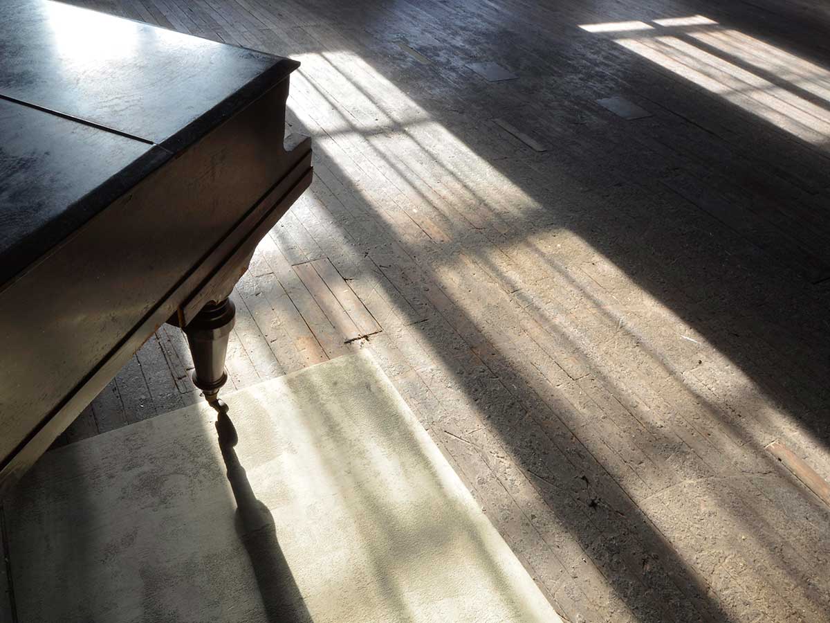 Studio 1 Warehouse Photographic Studio Hire in Marrickville Sydney - afternoon sunlight on floorboards