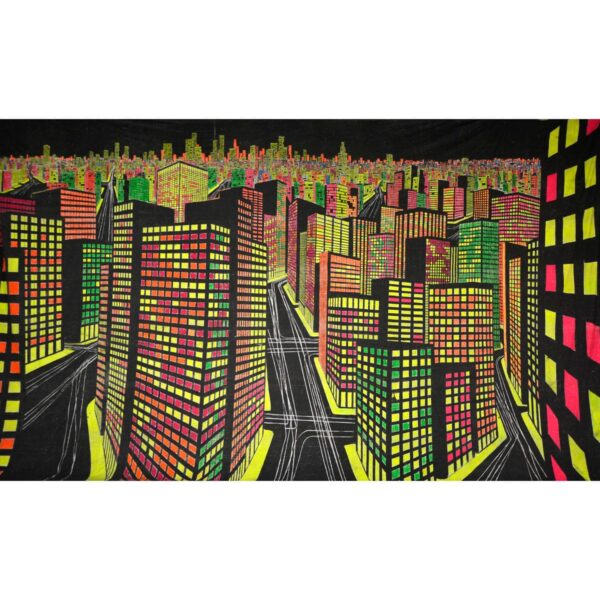 City Night Lights Painted Backdrop BD-0282