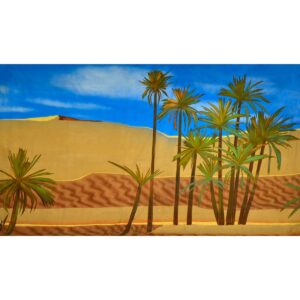 Arabian Desert Painted Backdrop BD-0681