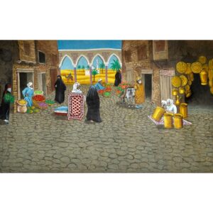 Arabian Marketplace Painted Backdrop BD-0684