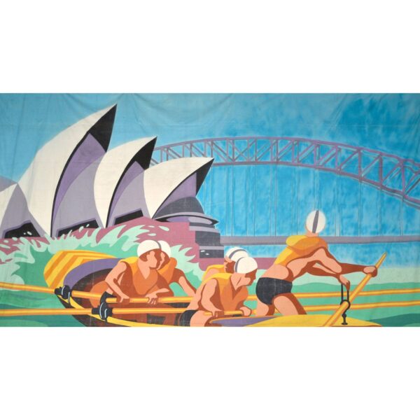 Sydney Harbour Rowers Painted Backdrop BD-0902