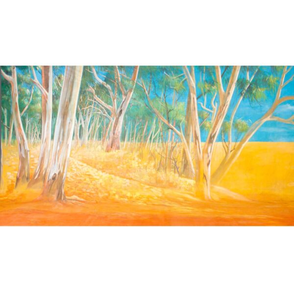 Australian Outback Desert Landscape Grassland to Forest Painted Backdrop BD-238