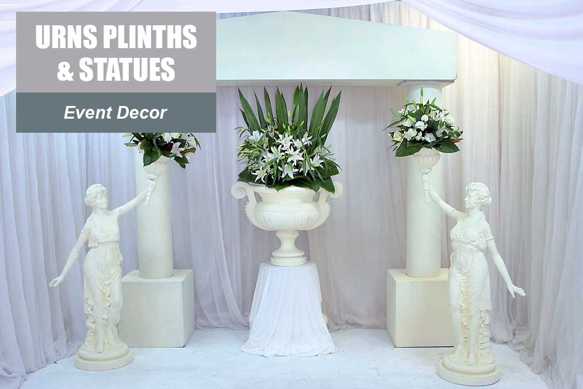 Urns, Plinths and Statues  -  Sydney Prop Specialists