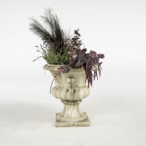 English Flower Urn with Cherub