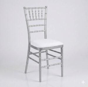 Tiffany Chair Resin Silver - TIFFRSI