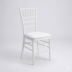 Tiffany Chair Resin White - TIFFRWH